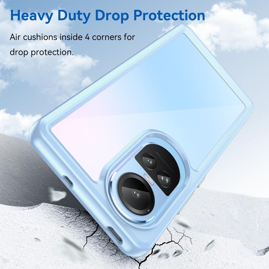 For Oppo Reno10 Pro 5G (Global)/Reno10 5G (Global) TPU+Acrylic Hybrid Case Drop-proof Mobile Phone Back Protector Cover