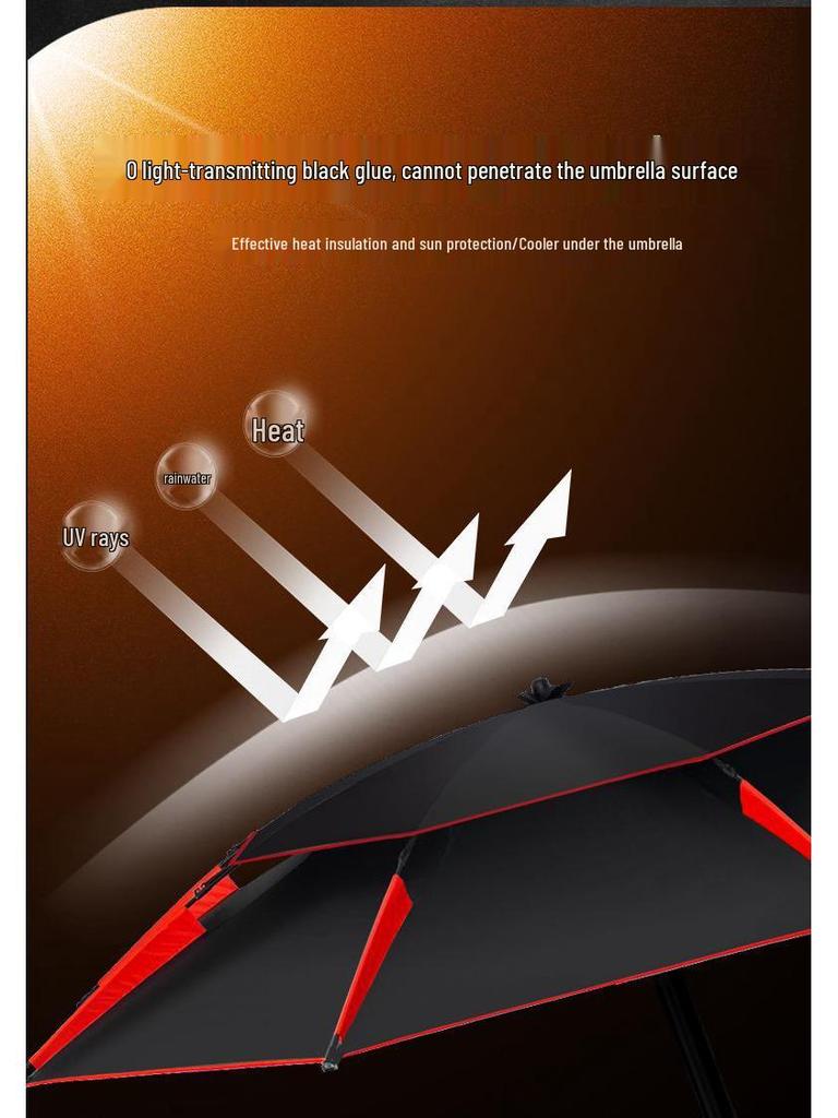 Summer Fishing Sunshade Umbrella - Large, UV Protection
