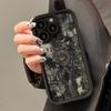 Black Gothic Pattern Phone Case Suitable for iPhone 17 16 15 14 13 12 11 Pro/Max/Plus Anti Drop and Shockproof Back Cover