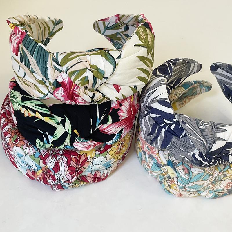 Bohemian Cotton Flower Knot Hairband Headband Adult Hair Accessories Hair Jewley