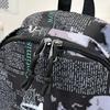 Rucksack mit Graffiti-Print, große Kapazität, Partnerrucksack, Schülerschultasche