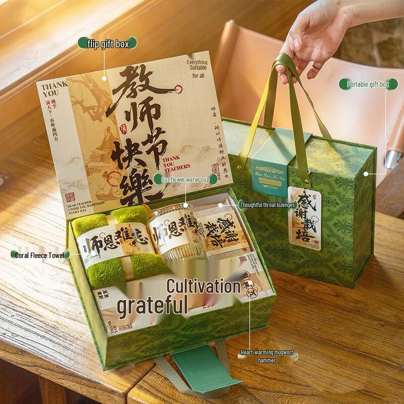 Стеклянный подарочный набор «Спасибо за День учителя» Thank You for Cultivating Package Three