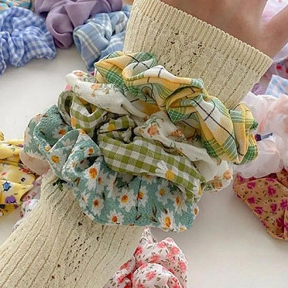 Scrunchie hair tie hair elastic band fashion hair tie 1 piece Option 1