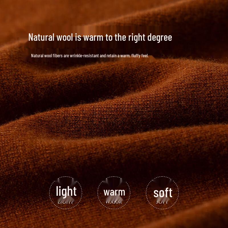 U.S. POLO ASSN. Men's Pure Wool Turtleneck Sweater