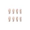 24pcs/set Long Ballerina Black Curve Glitter False Nails Qucik Nails Wearing Nail Stickers