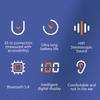 Wireless Bluetooth Headset, Long Battery Life Hanging Ears, Start Noise Reduction Digital Display Sports Sleep Music Earrings