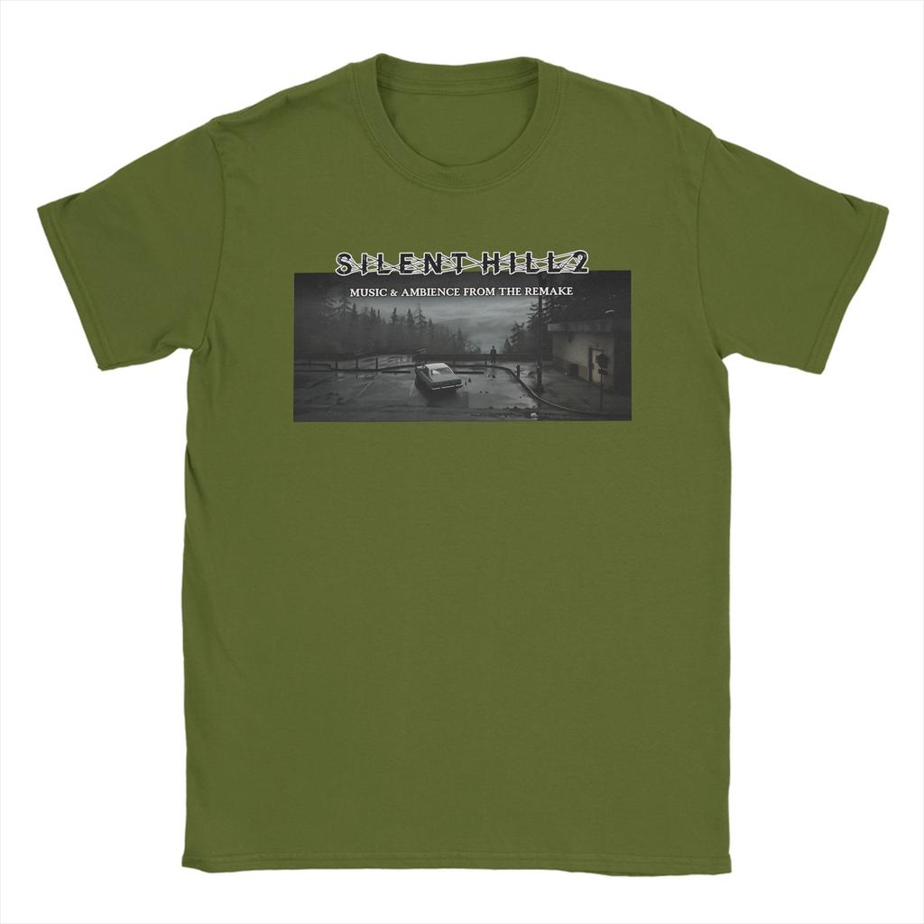 Unisex T-Shirt Vintage S Bootleg Stil Silent Hill II T-Shirts Harajuku Sommer T-Shirt Y2K Basic Design 100% Baumwolle Oberteile Übergröße