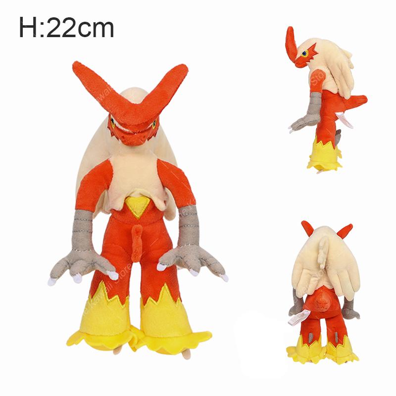 Cartoon Plush Toys Eevee Blaziken Phantump Yveltal Aerodactyl Garchomp Dialga Stuffed Plush Doll For Kids Christmas Gift