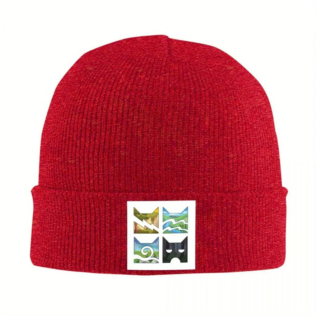 Neues Klassisches Logo der Vier Krieger-Katzen Warme Strickmütze Mode Mütze Herbst Winter Outdoor Mützen für Unis