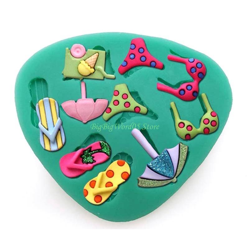 24TE DIY Fondant Moulds Clay Molds Soap Mould DIY Marine Life Series Modeling Moulds Silicone Material for Kitchen DIY Baking