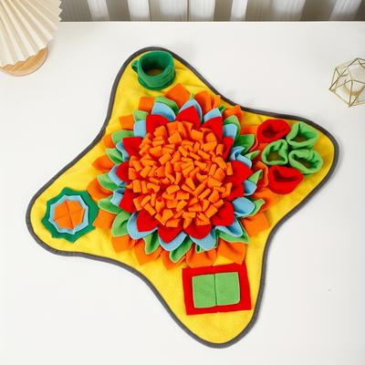 Dog Snuffle Mat Interactive Dog Slow Feeder Mat Hide And Seek Enrichment Toy For Training Playing