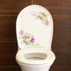 Colorful Flowers 3D Wall Stickers Beautiful Peony Fridge Stickers Toilet Decorat