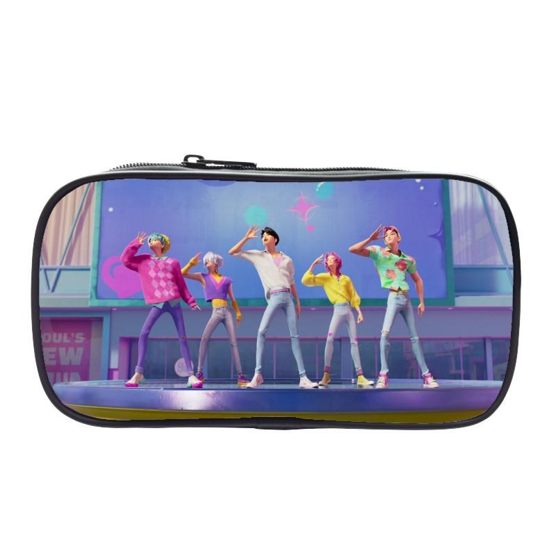 New Printed Witch Huntrix Kpop Student Pencil Bag Kpop Storage Stationery Bag Pencil Bag Men and Women