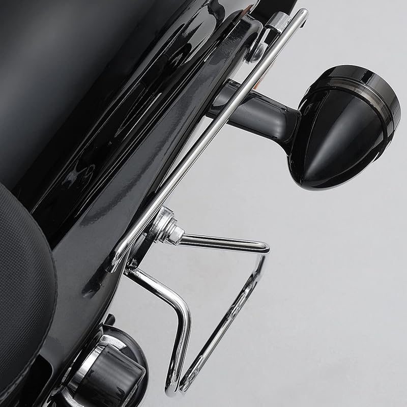 Daytona Chrome Plated Saddlebag Hanger & Support Set for Harley-Davidson XL Sportster (04-15) Left Side, Part Number 79032