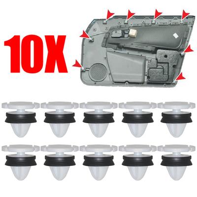 10x Türkarten-Clips für Renault Laguna Megane Trafic III Auto-Innenverkleidungskappe 7703077476 Kadjar Captur Geräuschdämmung