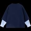 Mucmukn Boys' Letter Print Faux Two-Piece Sweatshirt