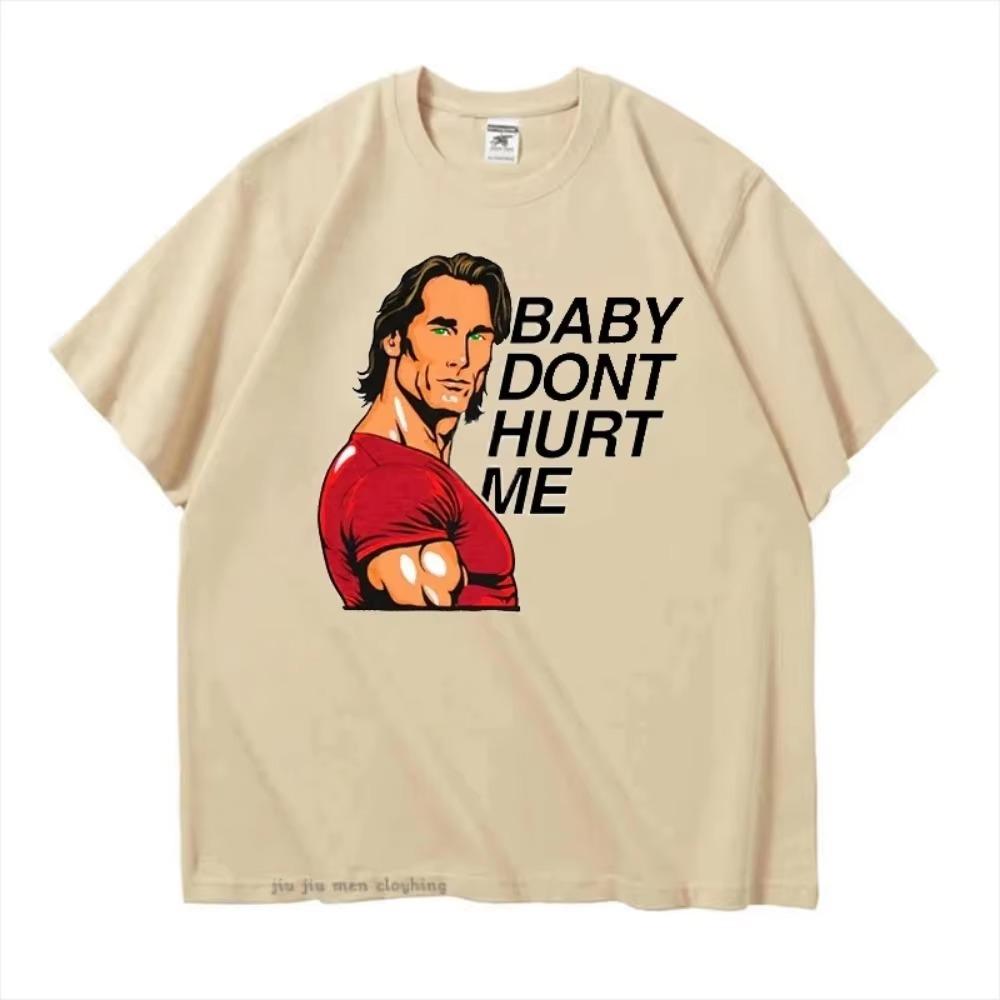 Don't Hurt Me Meme Graphics T Shirt Men Women Tops Cotton  Short Sleeve T-shirts Men's Crew Collar Tee Oversized Clothes