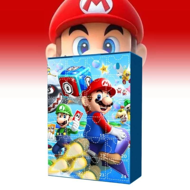 Christmas Advent Calendar Mario Sanrio Kids Holiday Countdown Toy Blind Box Set