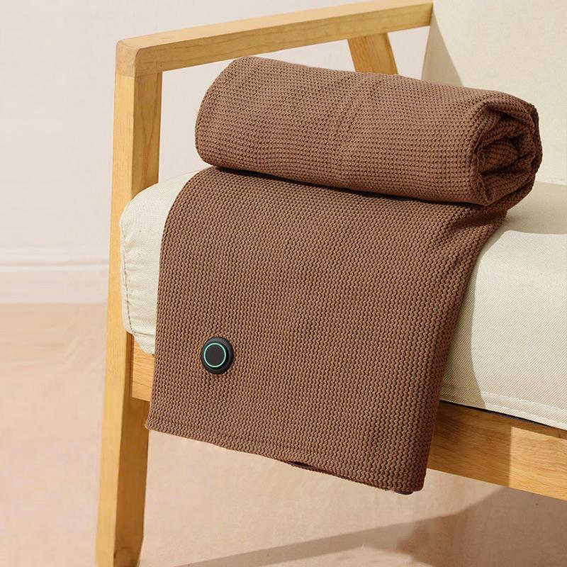 Heated Usb Electric Blanket Portable Warming Blanket Washable Shoulder and Knee Fast Heating Winter Home Camping Warm Blanket