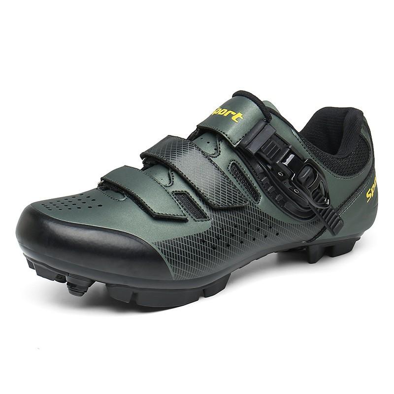 Unisex Cycling Shoes Mountain Road Bikes With Rotating Dial Velcro Strap Non-Lock Option Lightweight Anti-Slip