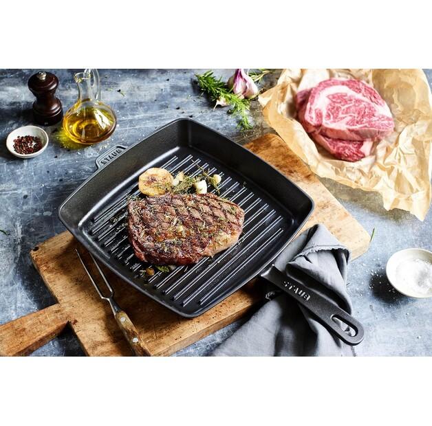 Сковорода-гриль Zwilling Staub American квадратная 30x30 см черная (40509-521-0)