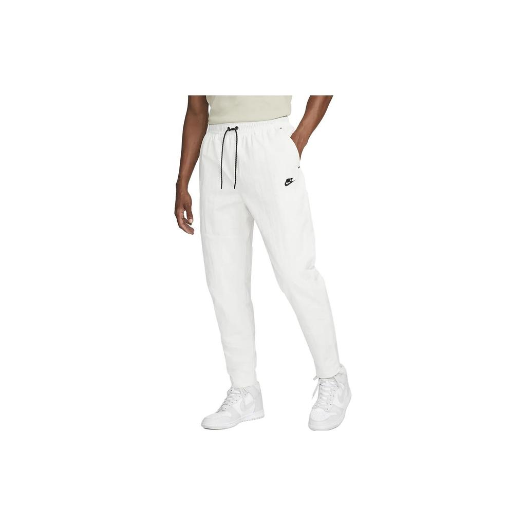 Nike Elastic Waistband Casual Pants With Drawstring Men Bottoms White DQ4343-030