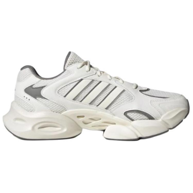 Adidas Megastride Comfortable Non-Slip Durable Low-Top Casual Running Shoes Unisex Sneakers White Gray JR6334