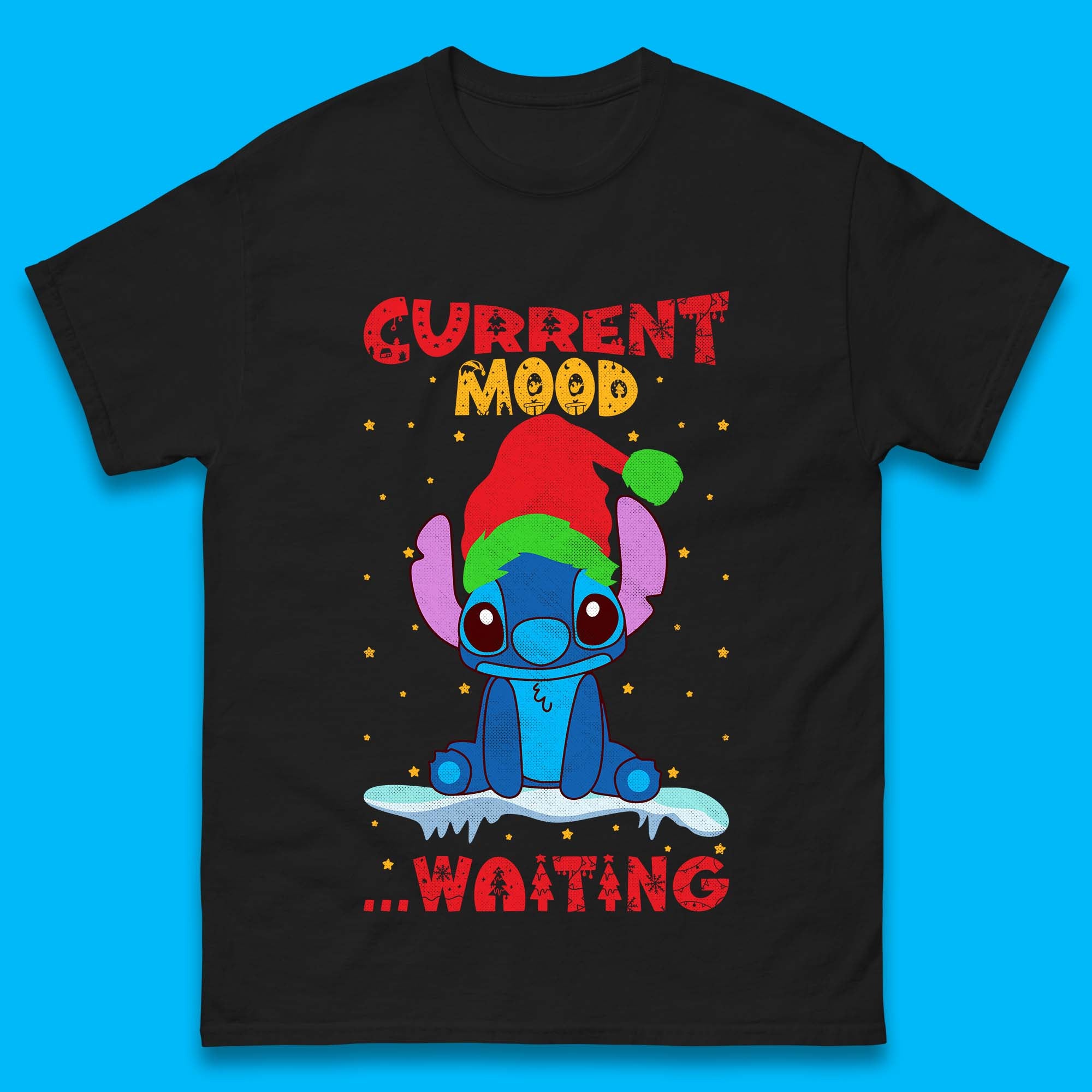 Current Mood Stitch Christmas Mens T-Shirt Womens Tops Tees S