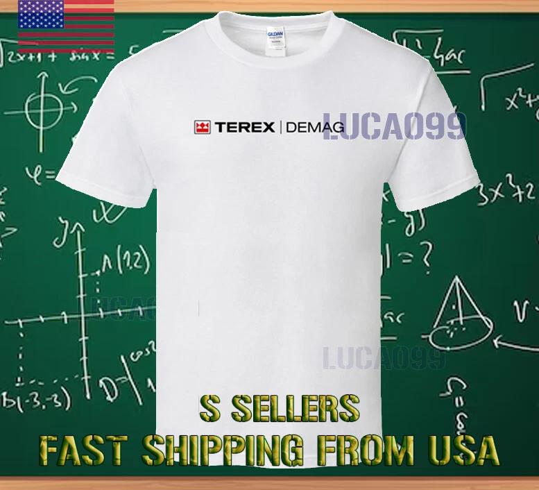НОВАЯ ФУТБОЛКА TEREX DEMAG CRANE RACING LOGO Футболка СМЕШНАЯ РАЗМЕРЫ S-5XL 3XL
