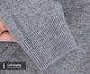 Men's 520g Semi-Worsted Wool Sweater - Autumn/Winter Thick 100% Sheepswool, Semi-High Collar, Four-Thread