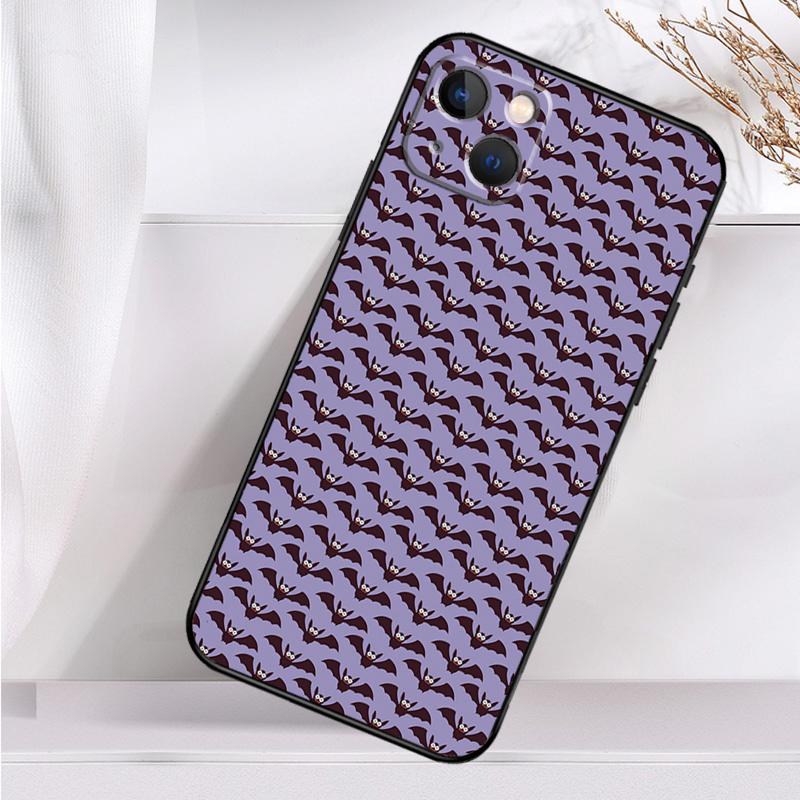 Halloween Vampire Bats Shockproof Case For iPhone 17 15 16 Pro Max 11 14 Plus 12 13 Mini 16e 17 Air Phone Cover