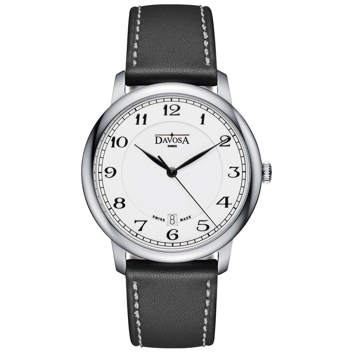 

Чоловічий годинник Amaranto з 3-стрілковим датником, швейцарське виробництво, чорний [Davosa] 162.480.26 білий