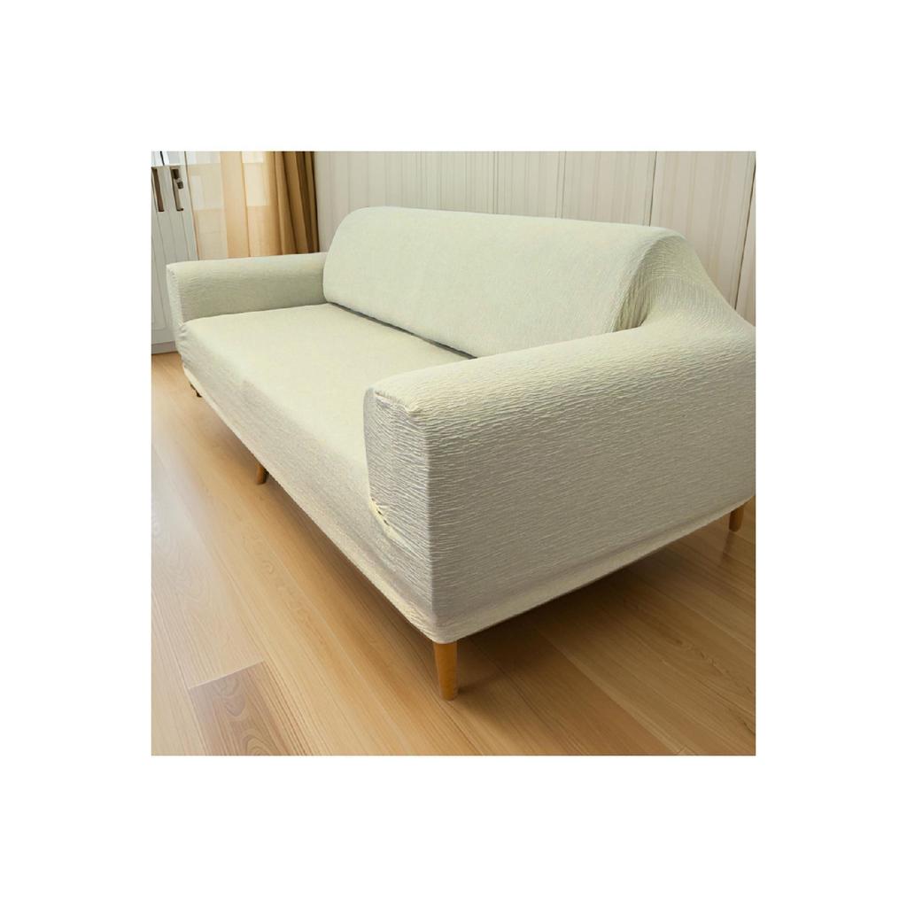 Jacquard 3-seater Sofa Cover, Sofa Bed Sofa Cover 1 Piece Stone Gray