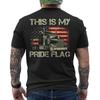 This Is My Pride Flag USA American Trucker Semi Truck Driver 4th Of July ON BACK