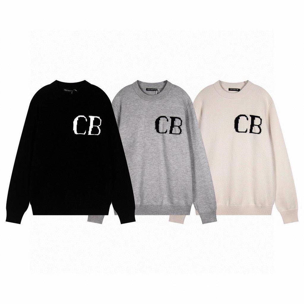 Neuer Cole Buxton Street Style Buchstaben-Slogan Unisex Strickpullover