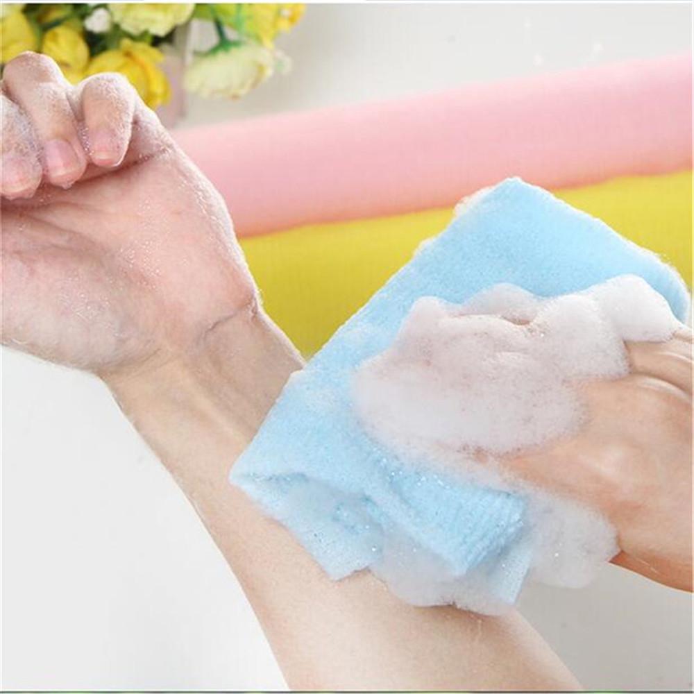 Pcs Random Color Fashion Hot Sale Nylon Scrubbing Body Cleaning Washing Towel Bath Shower Cloth