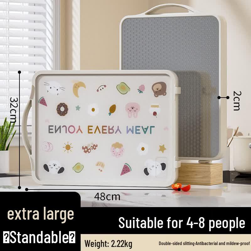 Qiwei Antibacterial Stainless Steel Double-Sided Cutting Board