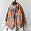 Luxury Winter Cashmere Scarf Women  Design Warm Pashmina Blanket Poncho Scarves Female Shawl Wraps Thick Foulard Bufanda