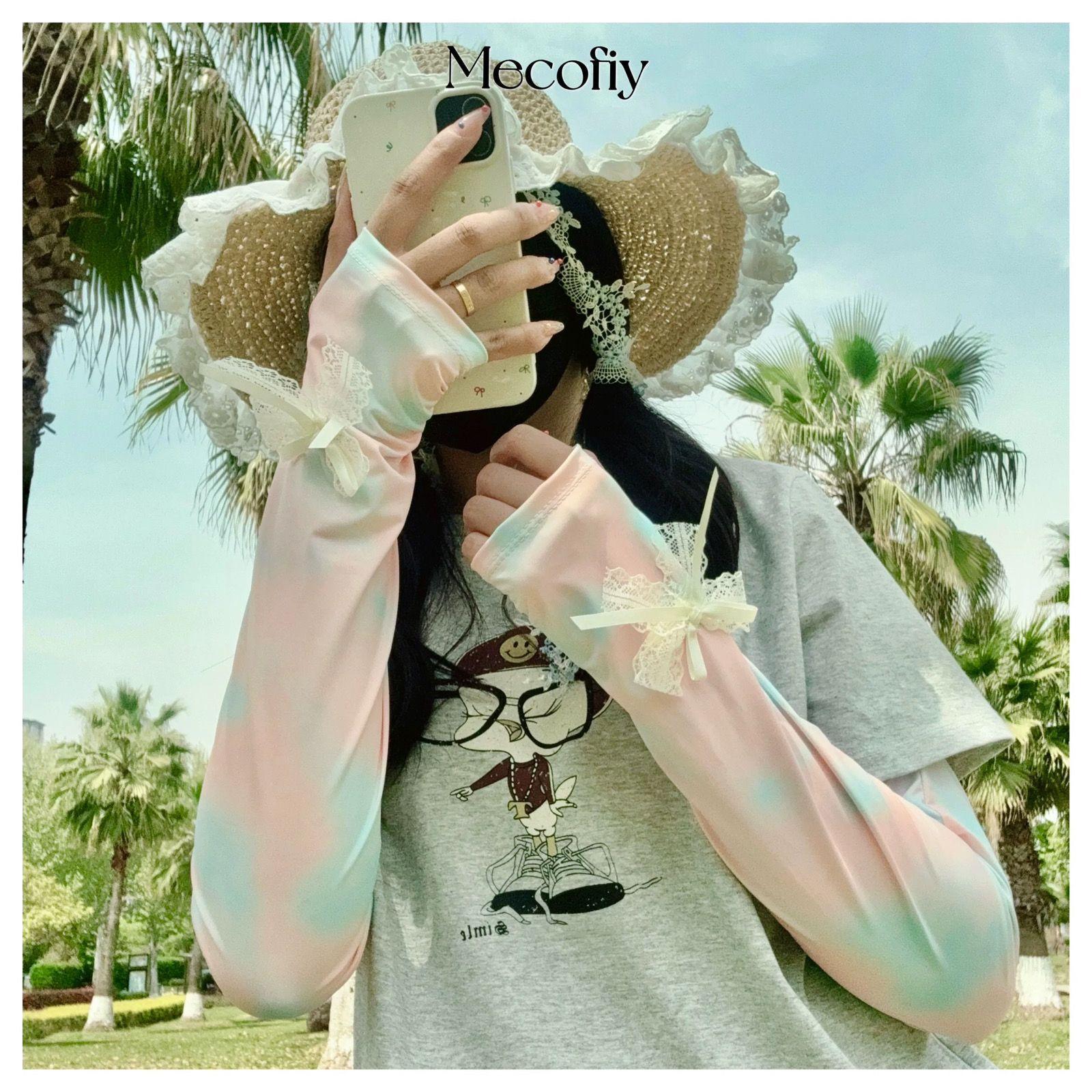 Summer New Sun-protective Ice Sleeves, UV-resistant Loose Cycling and Driving Arm Gloves, Butterfly Ice Silk Sleeve Sleeves One Size