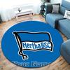 Hertha BSC Custom Name Round Area Rug,Carpet Rug for Living Room Bedroom Sofa Playroom Decor,Non-slip Floor Mat