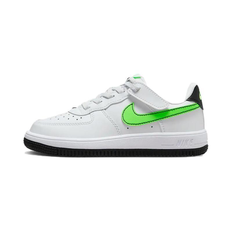 

Nike Force 1 Low EasyOn PS White Green Strike Sneakers FN0237-106 32