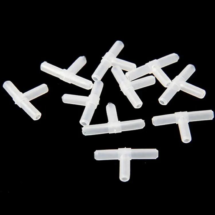 HOT! 10pcs Plastic Aquarium Air Tee Joints T 3 Ways Joints T-junction Fish Tank Air Pump Line Tubing Pipeline Connectors