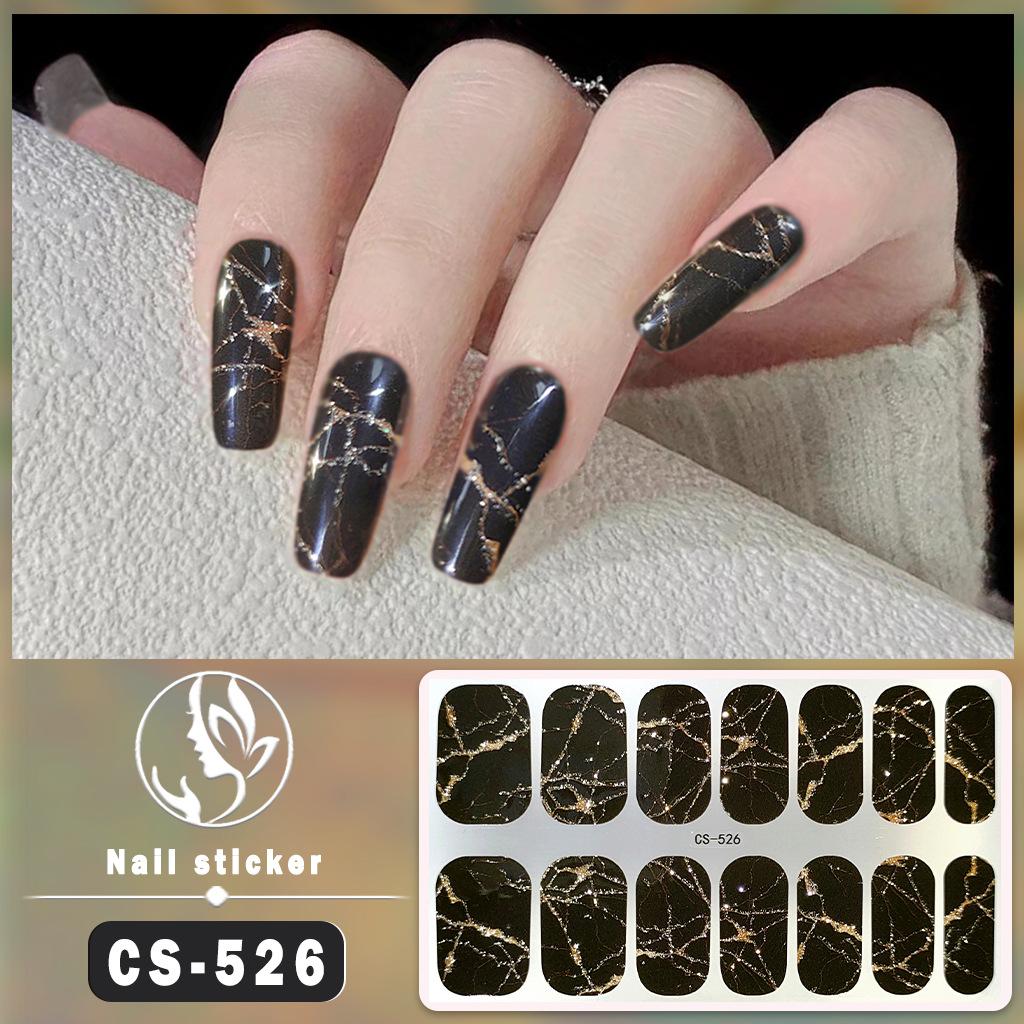 Waterproof Gel Nail Polish Film Stickers with Jumping Color Effects