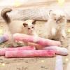 Interaktivní hračka pro kočky Catnip s přechodem Barevná plyšová hračka pro kočky odolná proti kousání Měkká žvýkací hračka pro kočky Potřeby pro domácí mazlíčky
