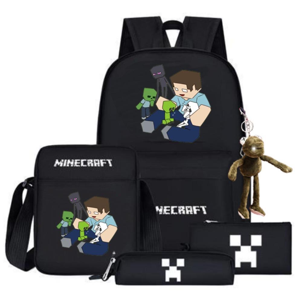 2024 My World Coolie Fear Backpack High School Junior High School Students Elementary School Boys and Girls Trendy Brand School Bag Endgame Person