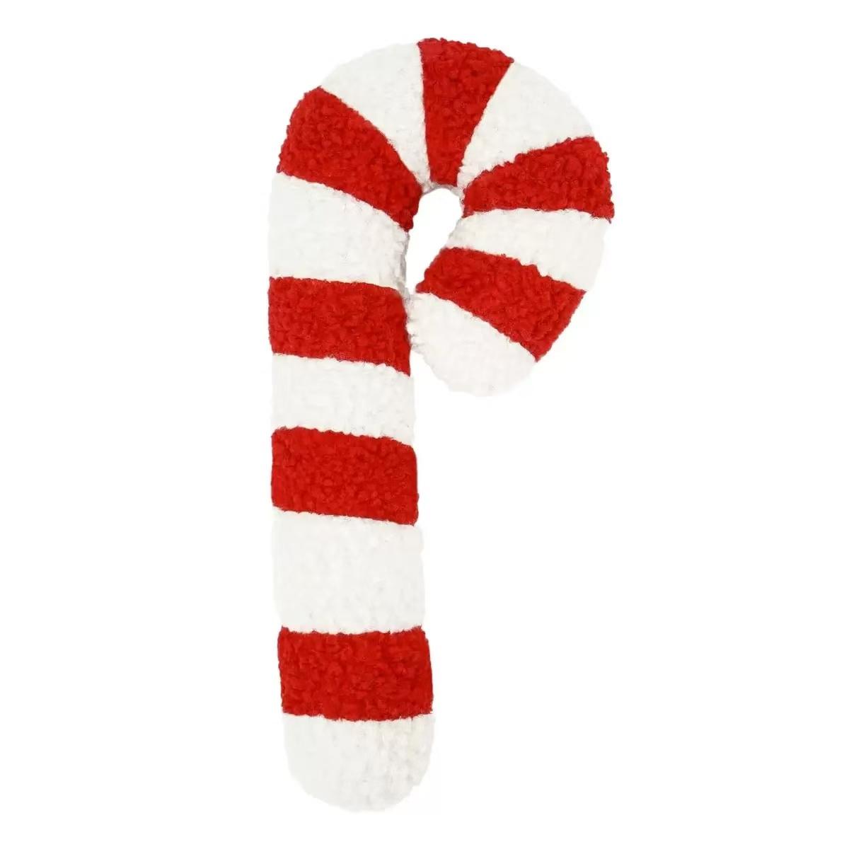 37cm Christmas CYNTHIA ROWLEY Throw Pillow Soft Christmas Candy Walking Sticks Plush Toys for Kids Christmas Gifts Room Decor 37cm