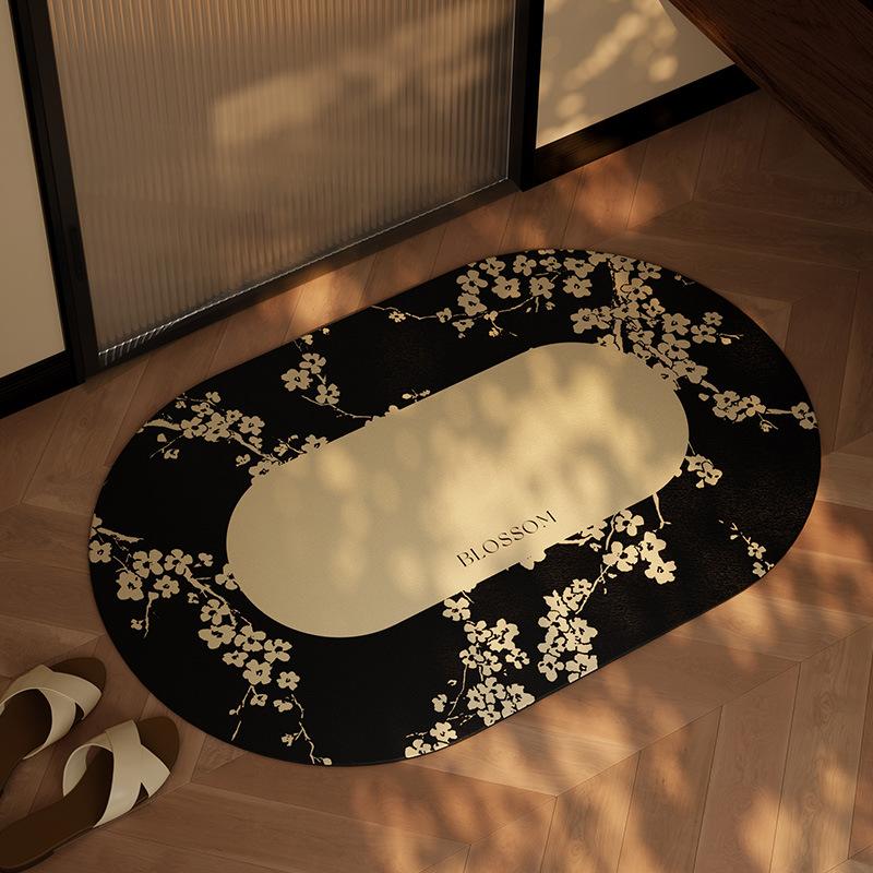 

Bathroom Absorbent Floor Mat Bathroom Quick Drying Floor Mat Non Slip Foot Mat At The Door 40 * 60CM
