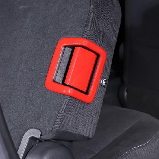 ABS Red Second Row Rear Row Down Seats Button Trim For Honda Pilot 2015-22