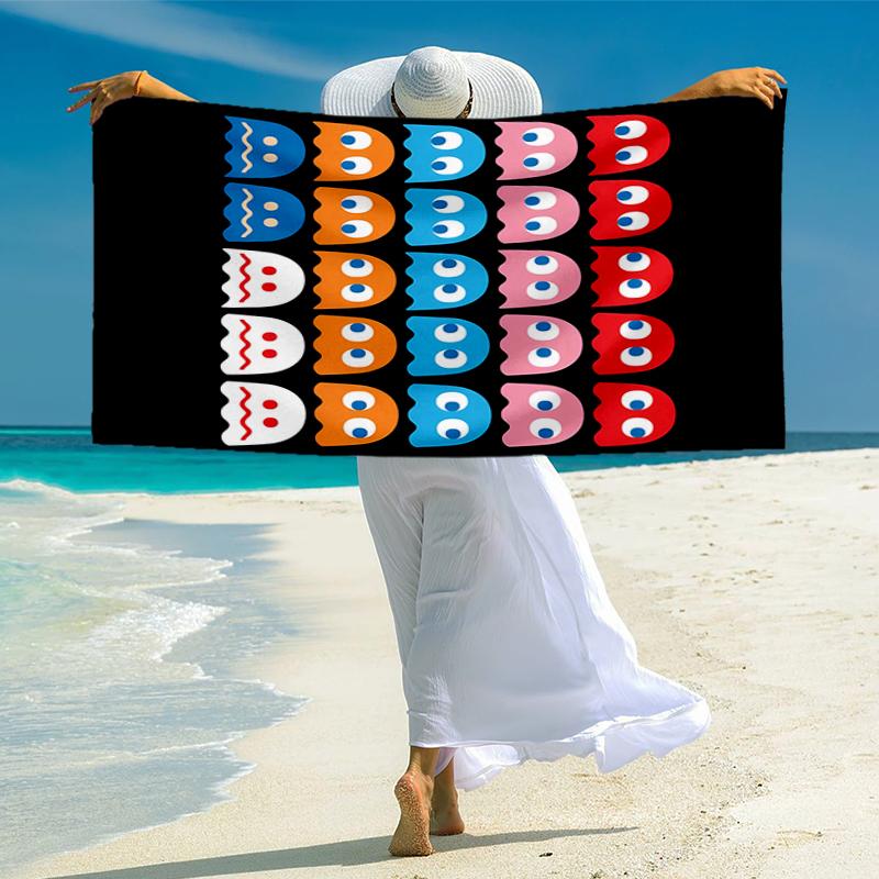 Pixel Game Fashion Beach Towel: Ideal for Summer Adventures Soft, absorbent and quick drying suitable for swimming and bathing