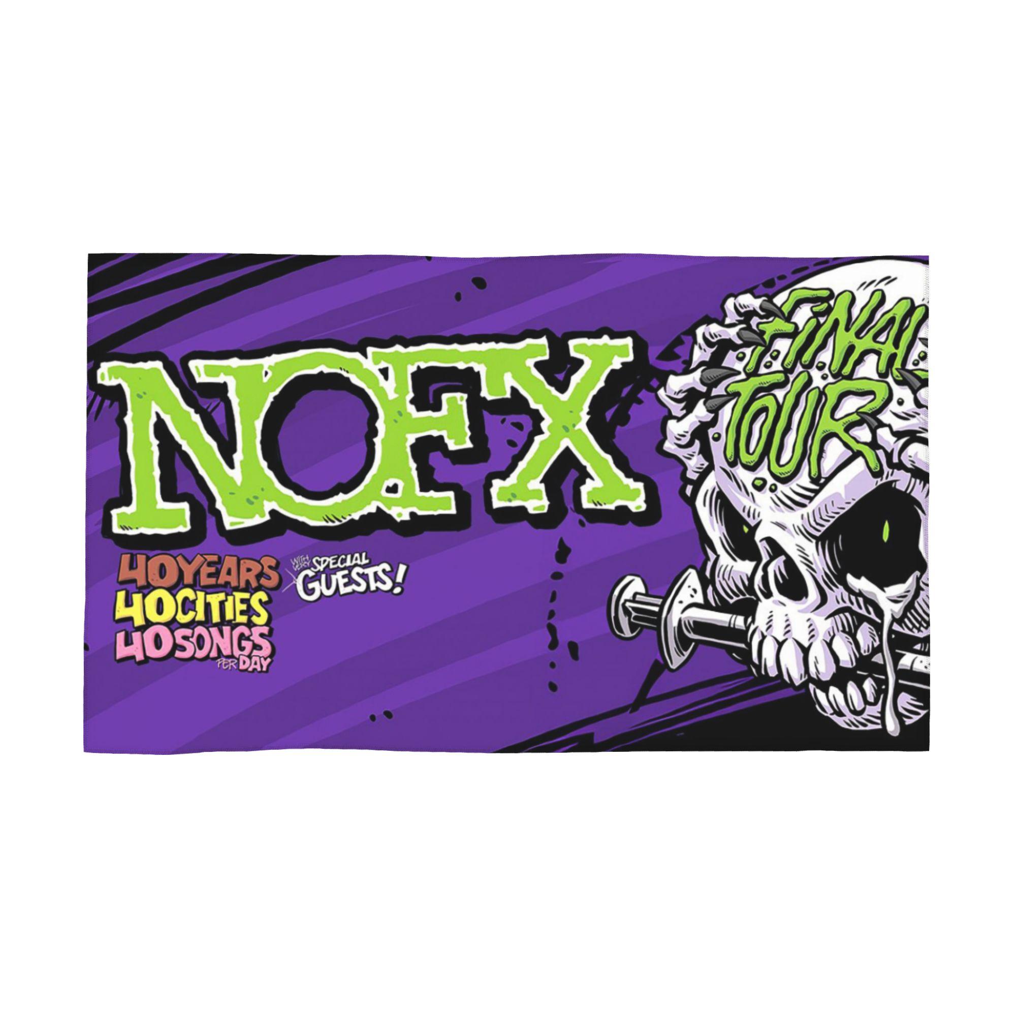 

Nofx Band Final Tour Skull Soft Face Towel Quick Dry Pool Bath Cotton Towels Absorbent Quick W40*H60(CM)